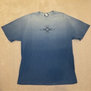 Vintage T-Shirt Wildwood Outfitters Outdoor Apparel Graphic Blue Dye 90s